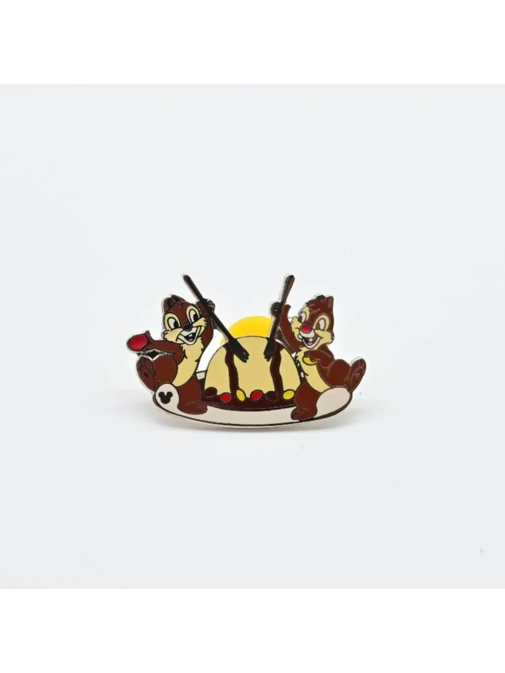 WDW Hidden Mickey Chip Dale with Food Zebra Dome Ice Cream Disney Pin 43373